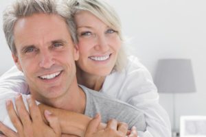 Affectionate couple smiling
